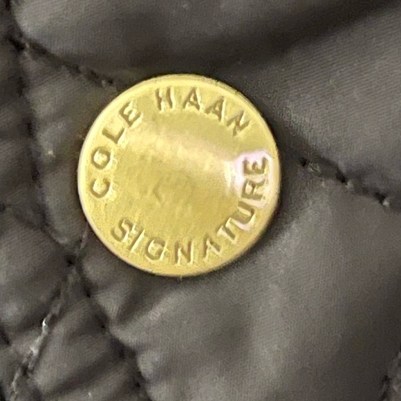 Cole Haan Women's Black Quilted Jacket Lightweight Cinch Cord At Waist Pockets S - Picture 7 of 10